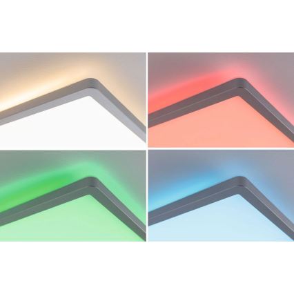 Paulmann 71020 - LED/20W RGBW Dimmable panel ATRIA 230V 4000K 20x58 cm + remote control