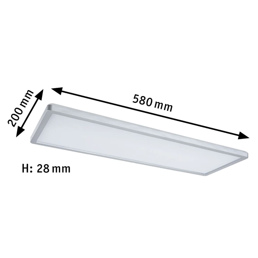 Paulmann 71020 - LED/20W RGBW Dimmable panel ATRIA 230V 4000K 20x58 cm + remote control