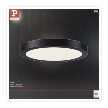 Paulmann 71025 - LED/22W Ceiling light ABIA 230V black