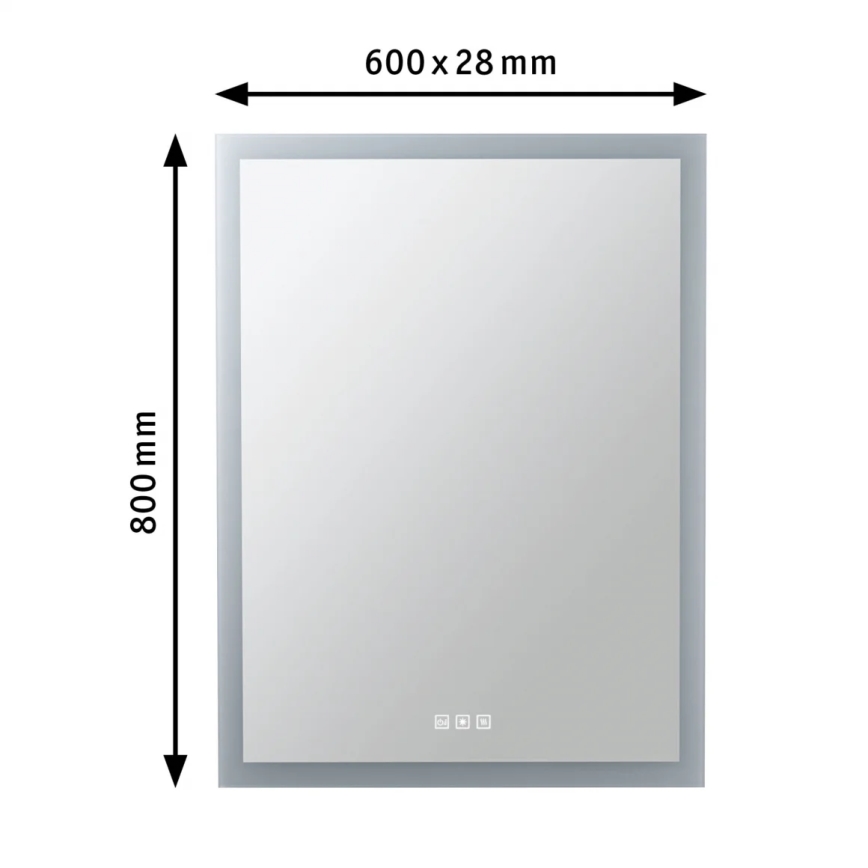Paulmann 78951 - LED/22W IP44 Dimmable bathroom heated mirror with a backlight 230V