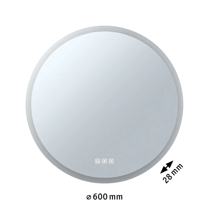 Paulmann 78952- LED/21W IP44 Dimmable bathroom heated backlit mirror MIRA 230V