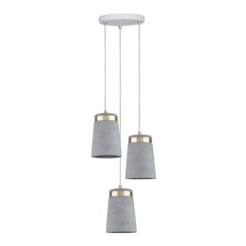 Paulmann 79627 - Chandelier on a string NORELL 3xE27/20W/230V concrete