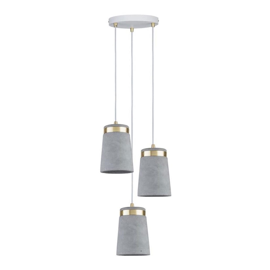 Paulmann 79627 - Chandelier on a string NORELL 3xE27/20W/230V concrete