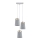 Paulmann 79627 - Chandelier on a string NORELL 3xE27/20W/230V concrete