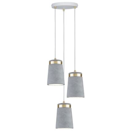 Paulmann 79627 - Chandelier on a string NORELL 3xE27/20W/230V concrete