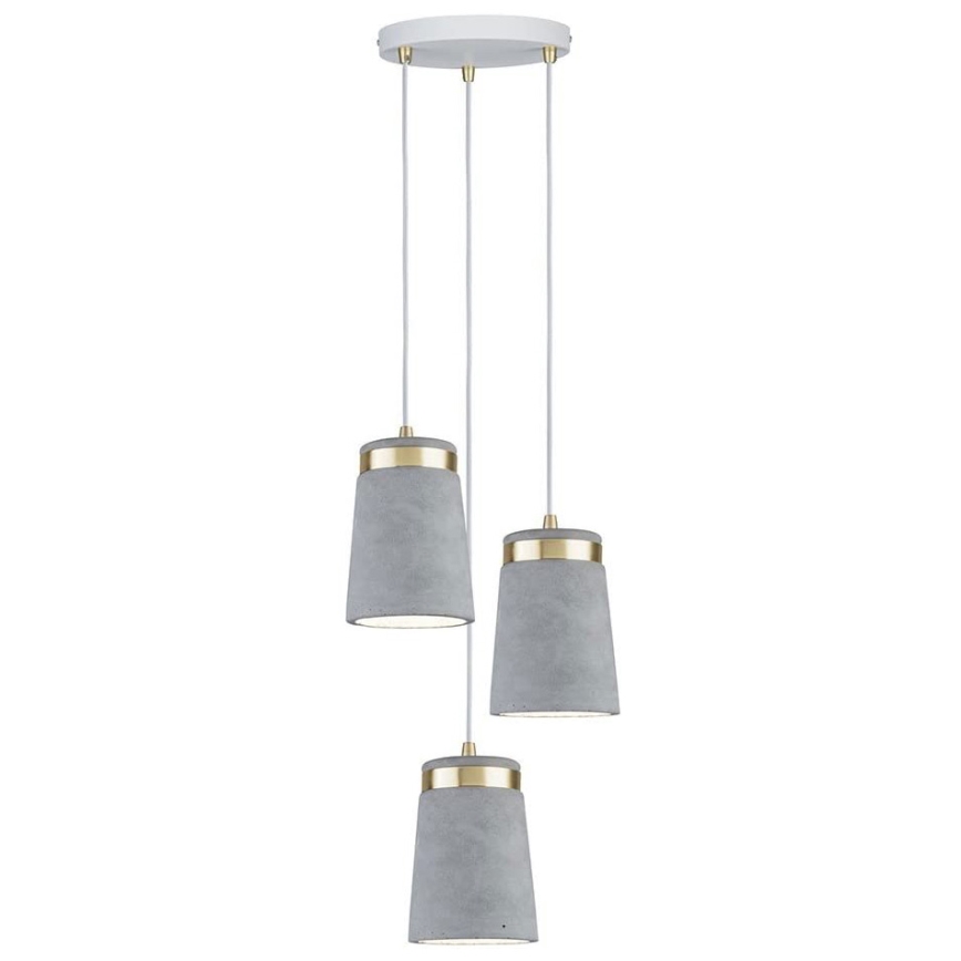 Paulmann 79627 - Chandelier on a string NORELL 3xE27/20W/230V concrete
