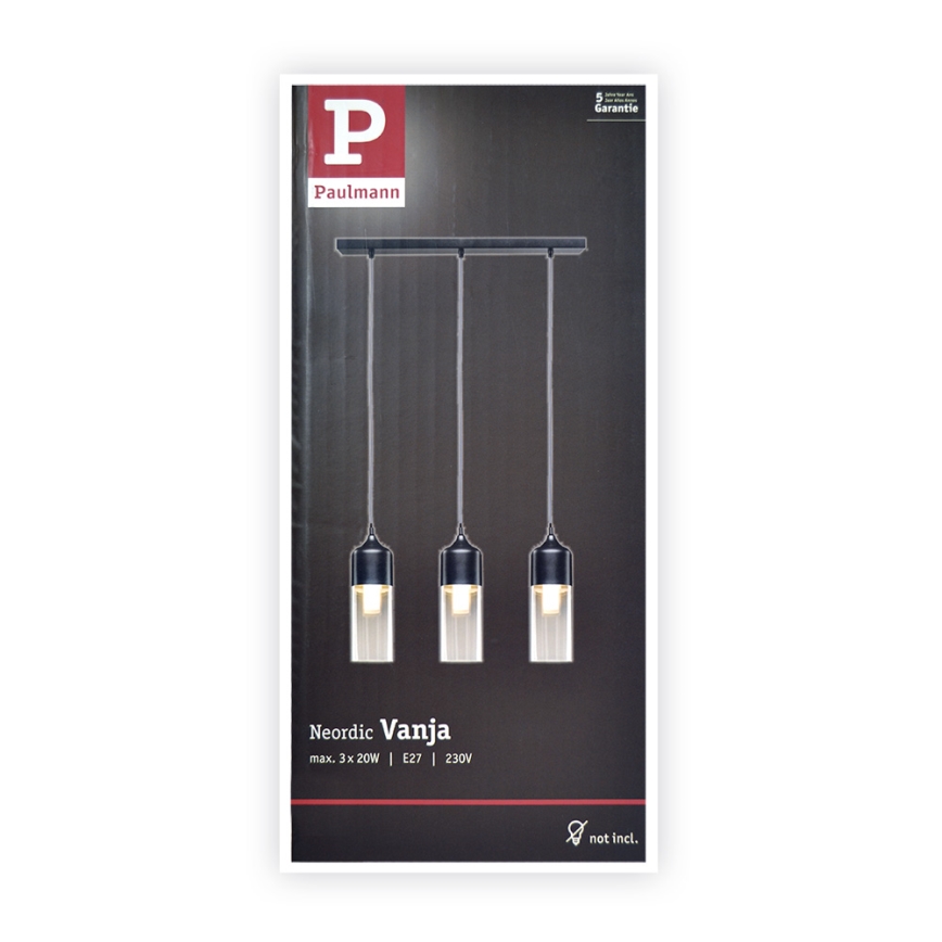 Paulmann 79642 - Chandelier on a string NEORDIC 3xE27/60W/230V
