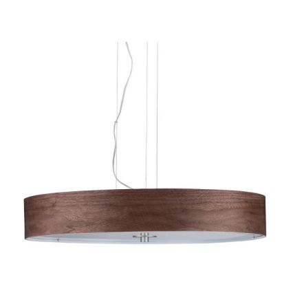 Paulmann 79686 - 3xE27/20W Chandelier on a string NEORDIC LISKA 230V walnut