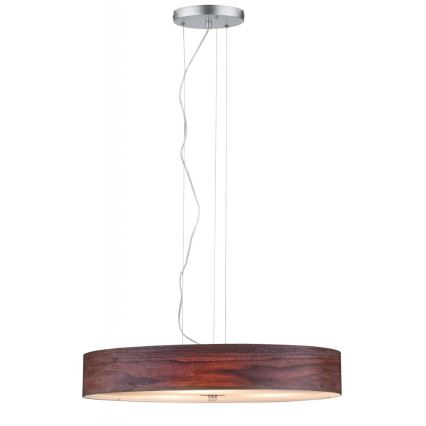 Paulmann 79686 - 3xE27/20W Chandelier on a string NEORDIC LISKA 230V walnut