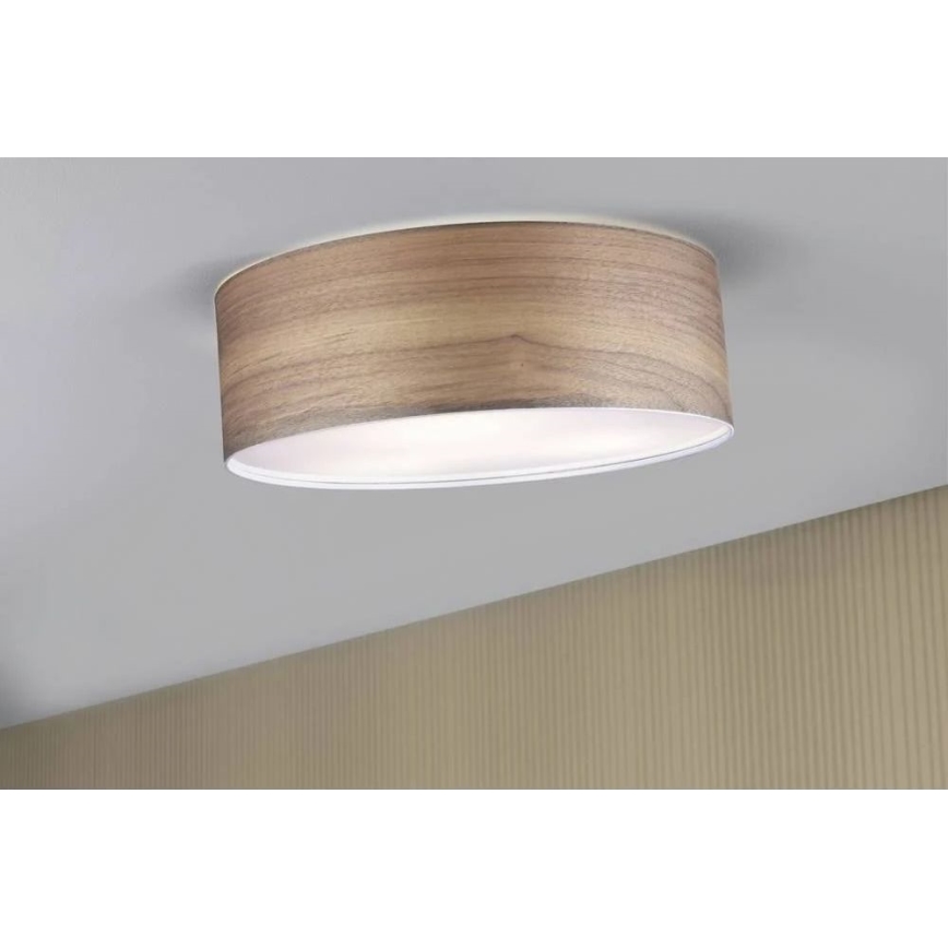 Paulmann 79687 - 3xE27/20W Ceiling light NEORDIC LISKA 230V walnut
