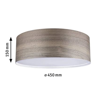 Paulmann 79687 - 3xE27/20W Ceiling light NEORDIC LISKA 230V walnut