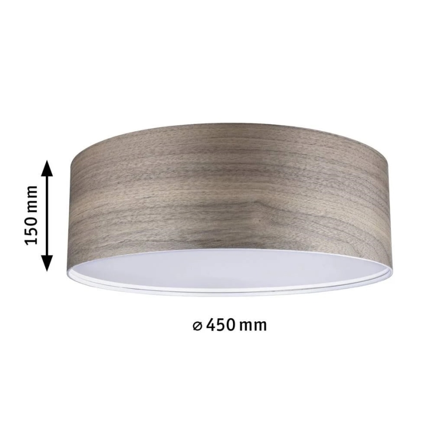 Paulmann 79687 - 3xE27/20W Ceiling light NEORDIC LISKA 230V walnut