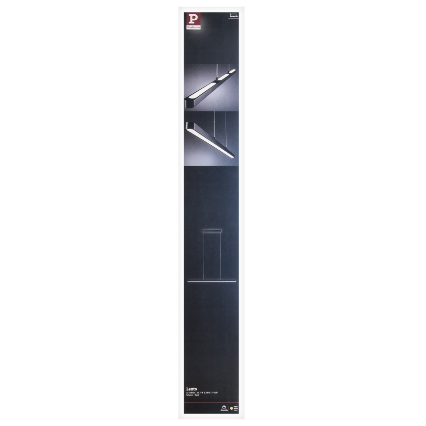 Paulmann 79693 - LED/42W Dimmable chandelier on a string LENTO 230V black