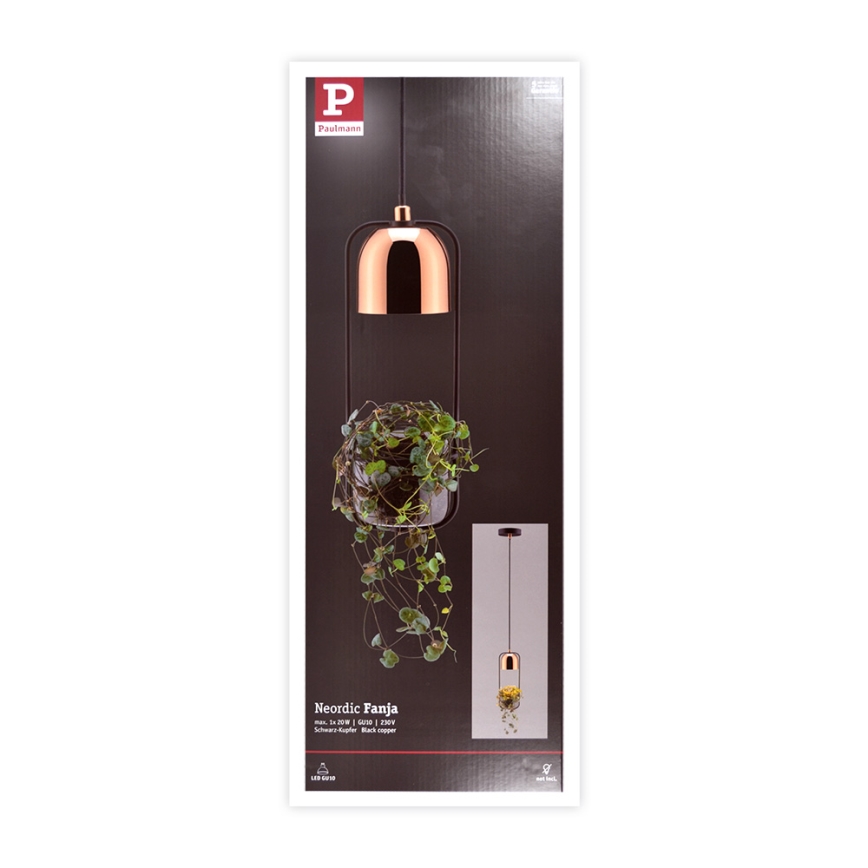 Paulmann 79749 - 1xGU10/20W Chandelier on a string FANJA 230V