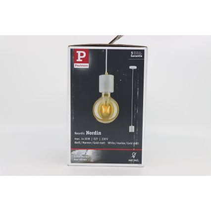 Paulmann 79750 - 1xE27/20W Chandelier on a string NORDIN 230V