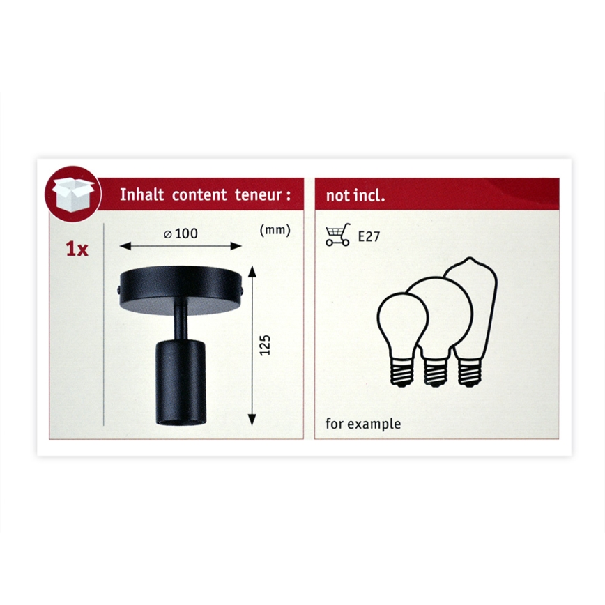Paulmann 79760 - Ceiling light HALDOR 1xE27/20W/230V