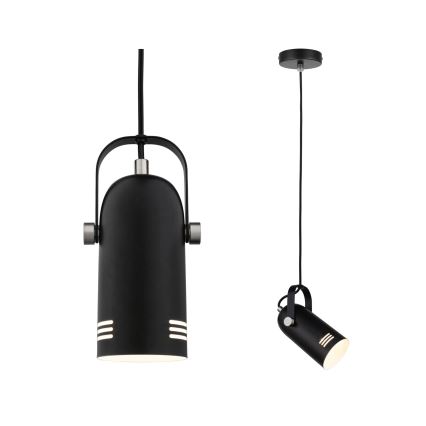 Paulmann 79766 - 1xE27/15W Cable-hung pendant light LAVEA 230V Black