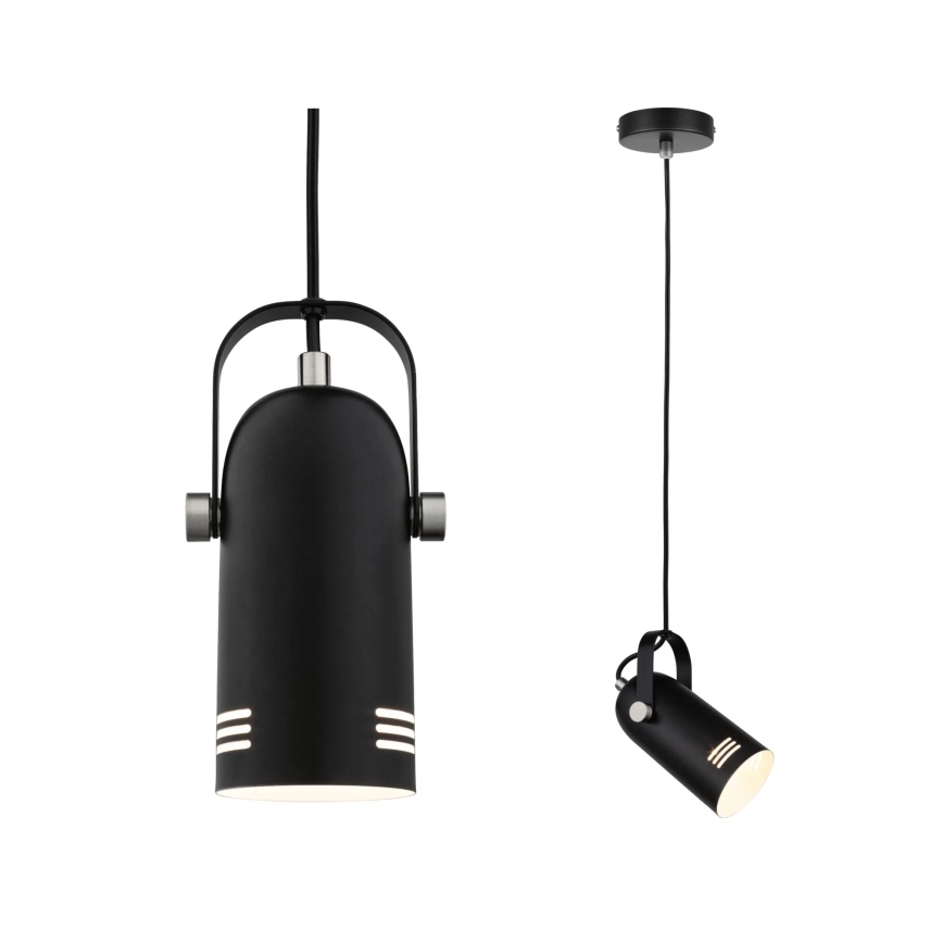 Paulmann 79766 - 1xE27/15W Cable-hung pendant light LAVEA 230V Black