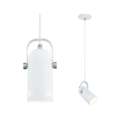 Paulmann 79767 - 1xE27/15W LAVEA cable-suspended pendant 230V white