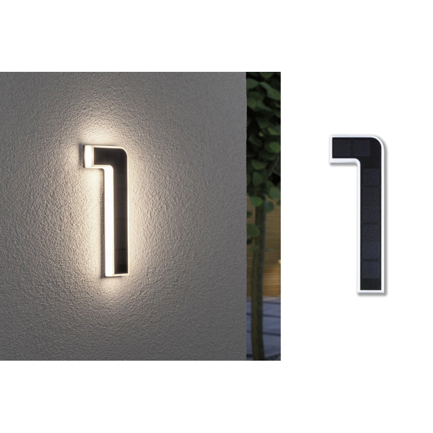 Paulmann 79842 - LED/0,2W IP44 Solar house number 1,2V