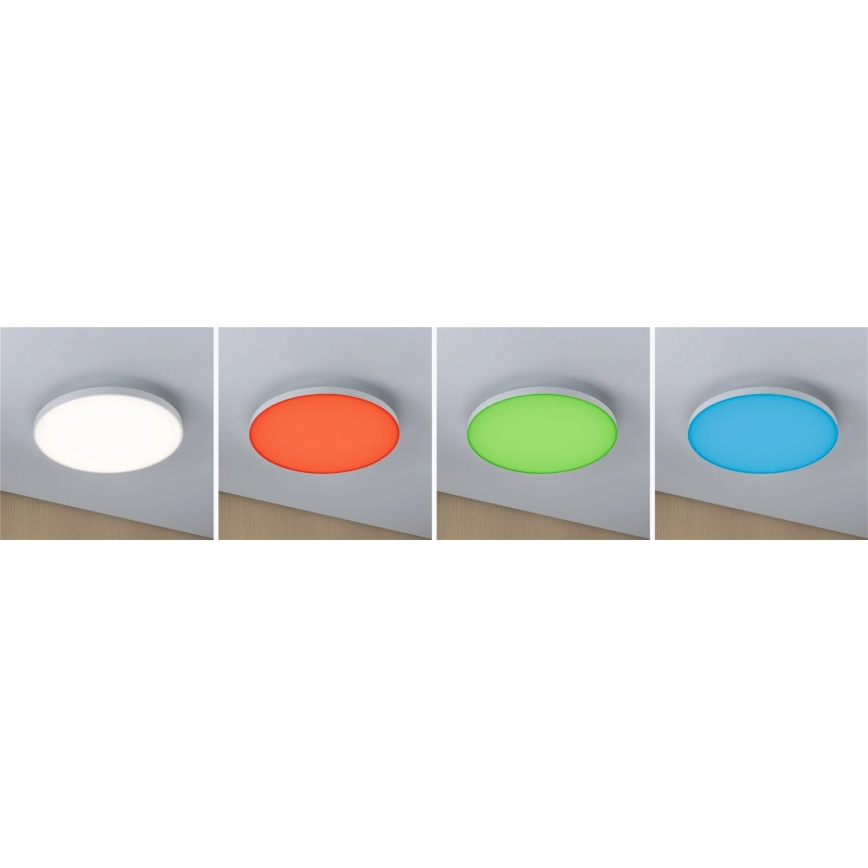Paulmann 79897 - LED RGBW/22W Dimmable ceiling light SMART VELORA 230V