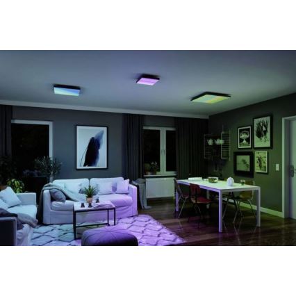 Paulmann 79909 - LED/31W RGBW Dimmable ceiling light VELORA 230V 3000-6500K + remote control