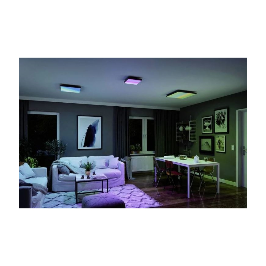 Paulmann 79909 - LED/31W RGBW Dimmable ceiling light VELORA 230V 3000-6500K + remote control