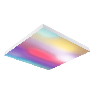 Paulmann 79910 - LORIA LED 31 W RGBW Dimmable Ceiling Light, 230 V, 3000–6500 K, 59.5 x 59.5 cm, White – incl. Remote Control
