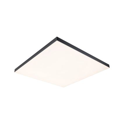 Paulmann 79913 - LORIA LED 31W RGBW Dimmable Ceiling Light, 230 V, 3000–6500 K, 59.5 x 59.5 cm, Black + Remote Control