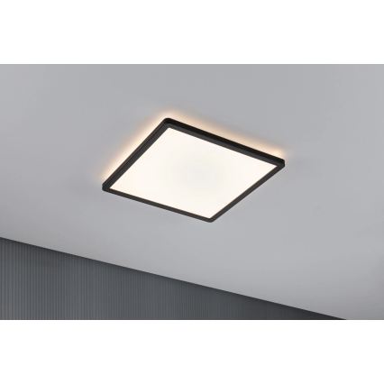 Paulmann 79921 - LED/16W Dimmable Panel ATRIA 230V 3000K 29.3x29.3 cm Black