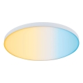 Paulmann 79928 - LED/22W Dimmable Ceiling Light LORIA 230V 2700-6500K Ø 40 cm White