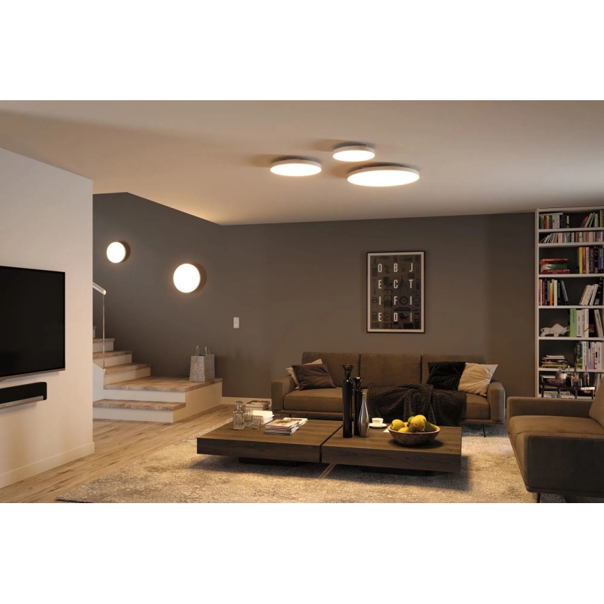 Paulmann 79928 - LED/22W Dimmable Ceiling Light LORIA 230V 2700-6500K Ø 40 cm White