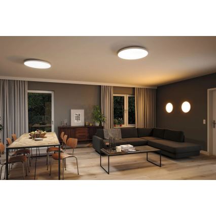 Paulmann 79929 - LED/22W RGBW Dimmable ceiling light LORIA 230V Ø 40 cm white