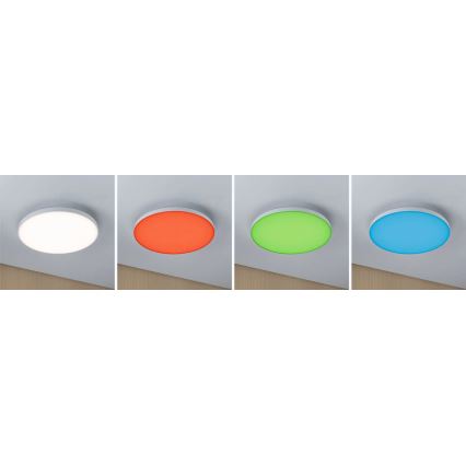 Paulmann 79929 - LED/22W RGBW Dimmable ceiling light LORIA 230V Ø 40 cm white