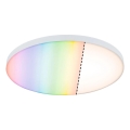 Paulmann 79929 - LED/22W RGBW Dimmable ceiling light LORIA 230V Ø 40 cm white