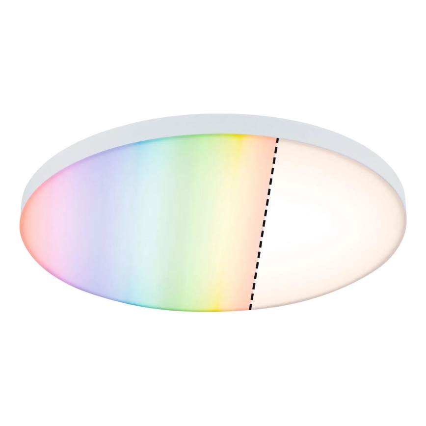 Paulmann 79929 - LED/22W RGBW Dimmable ceiling light LORIA 230V Ø 40 cm white