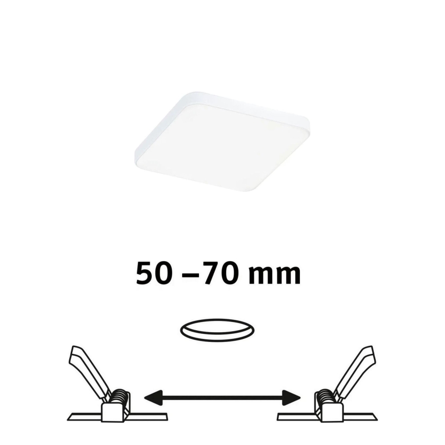 Paulmann 79953 - LED/6W IP44 Dimmable Bathroom Recessed Downlight VARIFIT 230V