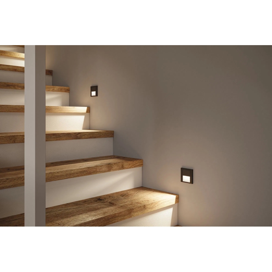 Paulmann 80001 - LED/1W Staircase light TSARO 230V Follow/black