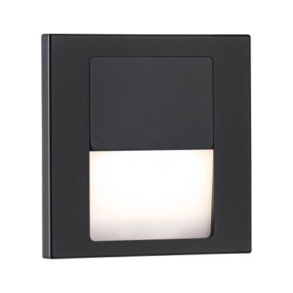 Paulmann 80001 - LED/1W Staircase light TSARO 230V Follow/black