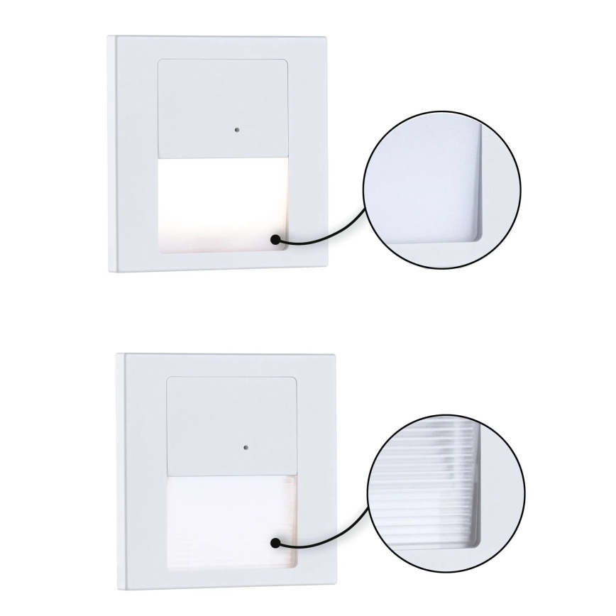 Paulmann 80002 - LED/1W Staircase light with sensor TSARO 230V Lead/white