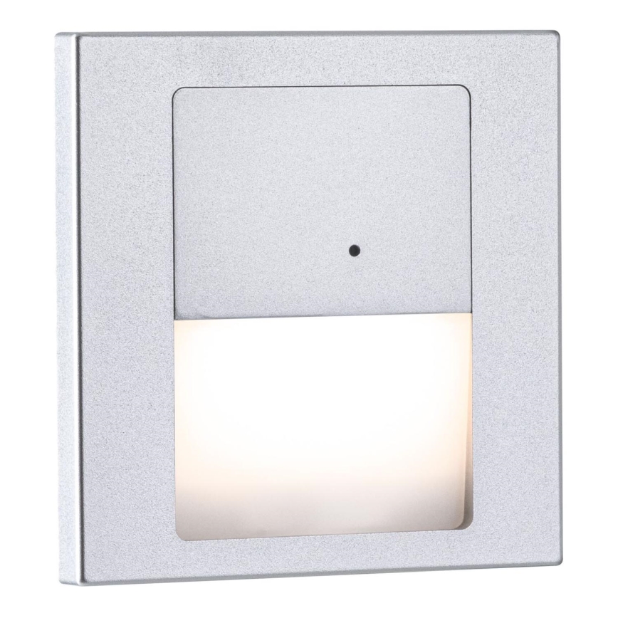 Paulmann 80003 - LED/1W Staircase light with sensor TSARO 230V Lead/matte chrome