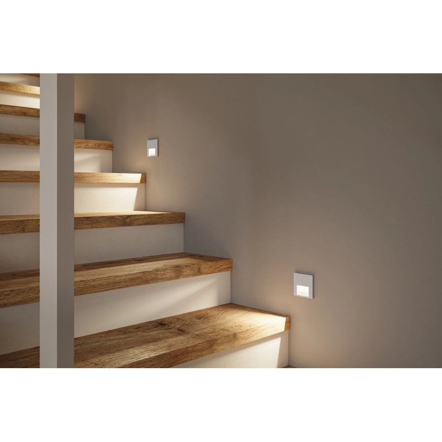 Paulmann 80003 - LED/1W Staircase light with sensor TSARO 230V Lead/matte chrome