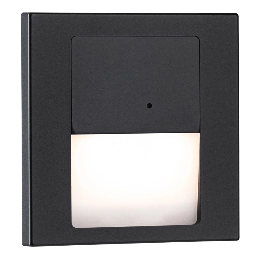 Paulmann 80004 - LED/1W Staircase light with sensor TSARO 230V Lead/black