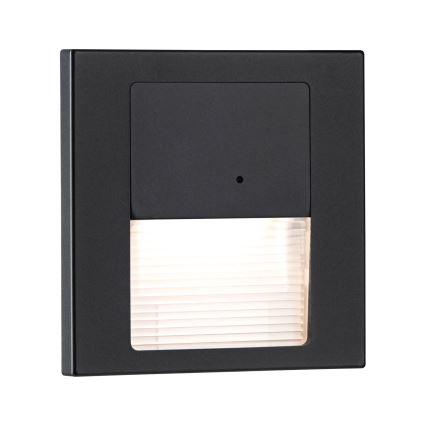 Paulmann 80004 - LED/1W Staircase light with sensor TSARO 230V Lead/black