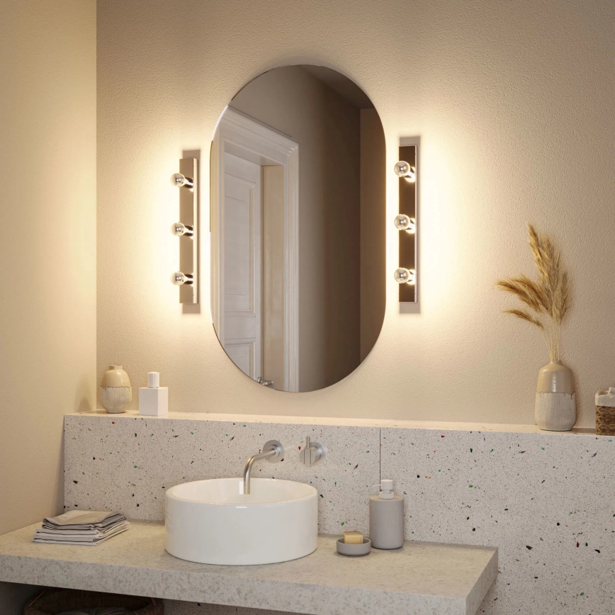 Paulmann 80096 - 3xE14/40W IP44 Bathroom mirror light REGULA 230V shiny chrome