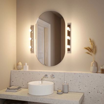Paulmann 80096 - 3xE14/40W IP44 Bathroom mirror light REGULA 230V shiny chrome