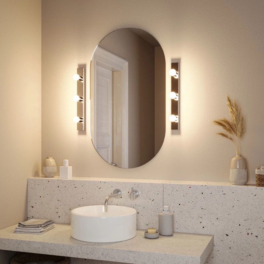 Paulmann 80096 - 3xE14/40W IP44 Bathroom mirror light REGULA 230V shiny chrome