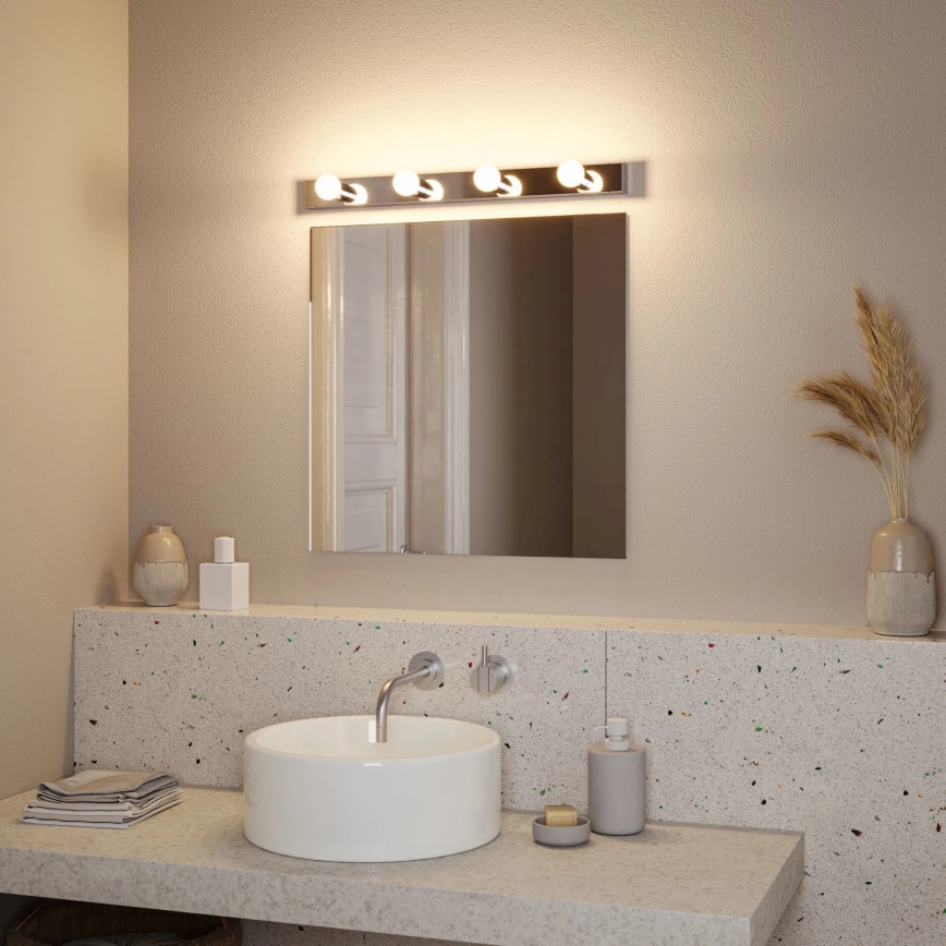Paulmann 80098 - 4xE14/40W IP44 Bathroom mirror light REGULA 230V shiny chrome