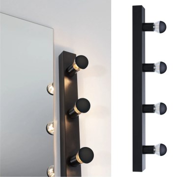 Paulmann 80099 - 4xE14/40W IP44 Bathroom mirror light REGULA 230V black