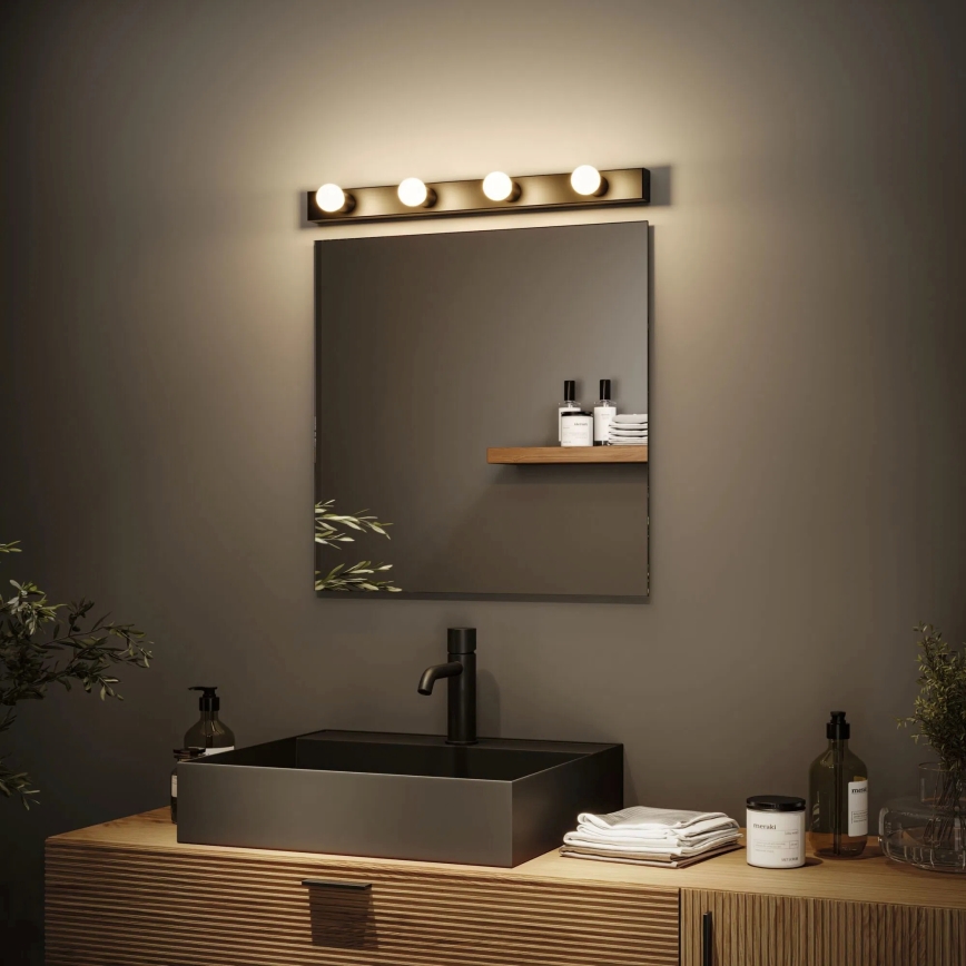 Paulmann 80099 - 4xE14/40W IP44 Bathroom mirror light REGULA 230V black